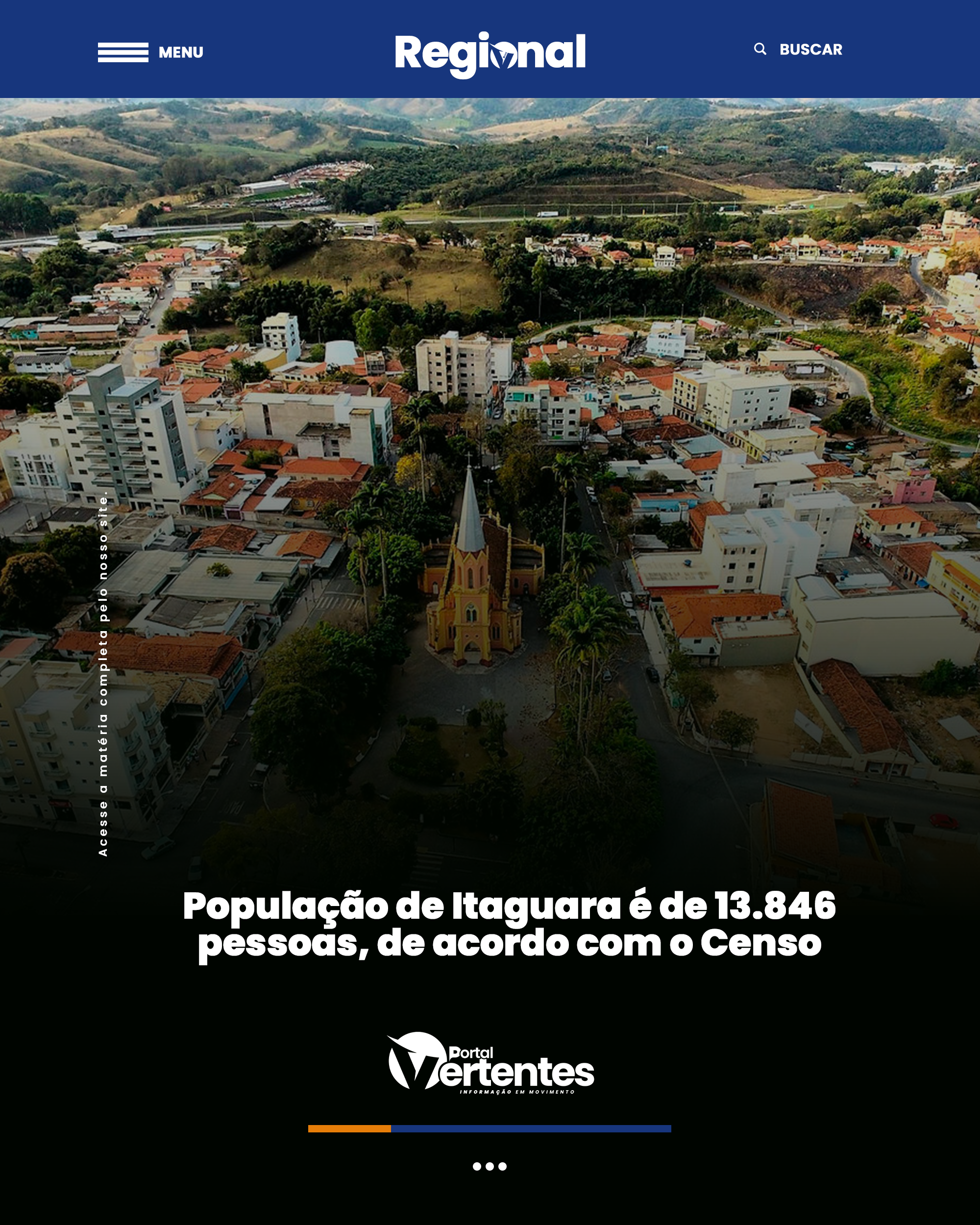 População de Itaguara é de 13.846 Pessoas, de Acordo com o Censo