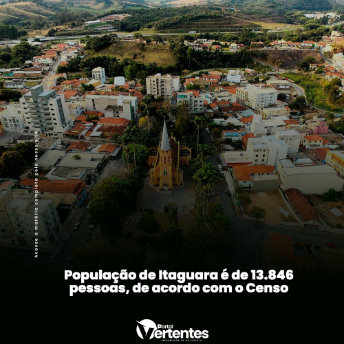 População de Itaguara é de 13.846 Pessoas, de Acordo com o Censo